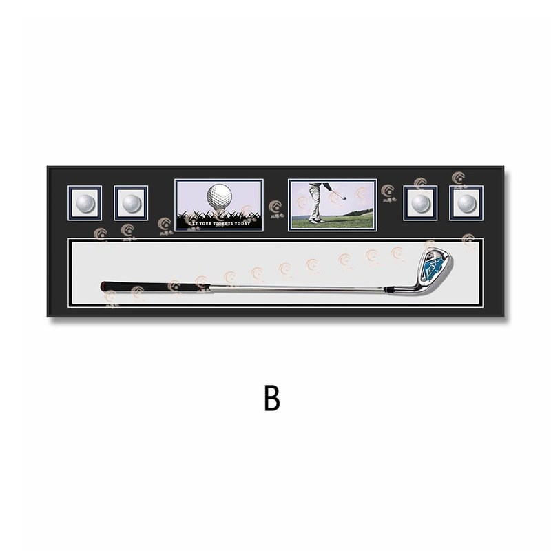 Επετείωση Σύγχρονο Κρυστάλλινο Γυαλί Γκολφ Διακοσμητική Ζωγραφική Τείχος Τέχνη για το Κλαμπ