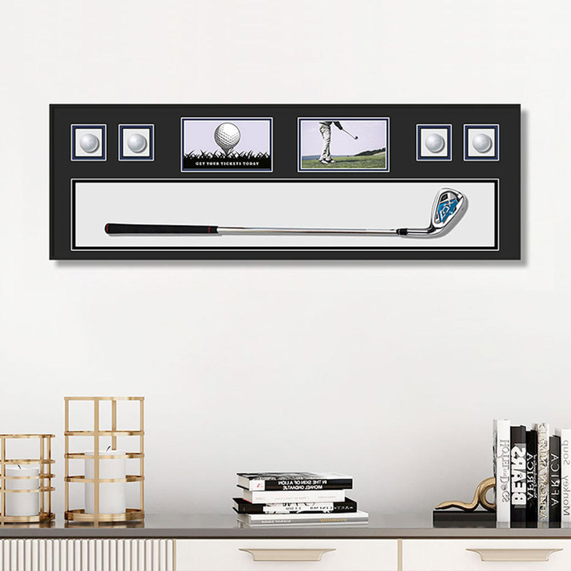 Σύγχρονη απλή κρυστάλλινη γυάλινη γκολφ ζωγραφική δομικά μπλοκ σχεδιασμός για τοίχους γκαλερί