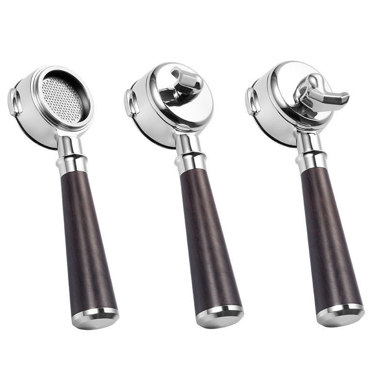 Καφέ Φιλτρικός Φορέας Επαναχρησιμοποιήσιμη Μία Διπλή Σφουγγαρίστρα 2 Κύπελλα Χωρίς Βόλο Καλάθι ξύλινη λαβή Ε61 Μαγειρική