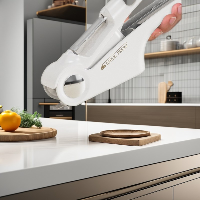 Τροφικό ABS Τύπας σκόρδου και Τεμαχιστή με ανοιχτήρα κονσερβοειδών 4 σε 1 Εργαλεία από ανοξείδωτο χάλυβα