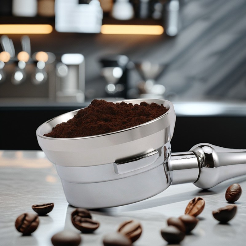 Έξυπνο σχεδιασμό Μεταλλική λακκούβα δοσολογίας καφέ Περιβαλλοντικά φιλικό Portafilter εργαλείο ακρίβειας