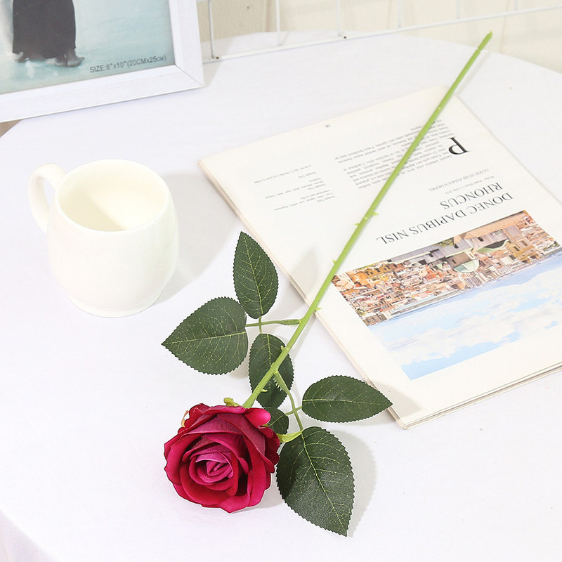 Πραγματικά αληθινά τριαντάφυλλα τεχνητά λουλούδια για το σπίτι Πάρτι εστιατόριο μπαρ ξενοδοχείο Γάμα γάμου