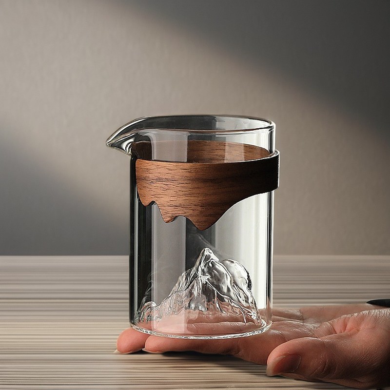 240 ml οικολογικά φιλική γυάλινη κούπα τσαγιού χειροποίητη Διαφανής για ξενοδοχείο -Καφέ με νερό γάλα