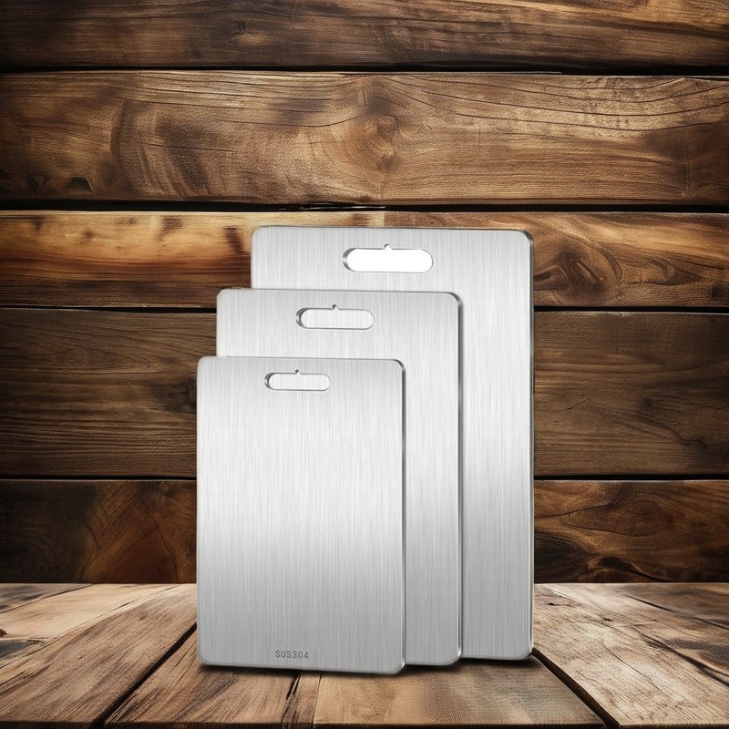 Τετραγωνικά από ανοξείδωτο χάλυβα 304/316 τροφικής ποιότητας Μέρη για πλακέτες κοπής μπαμπού