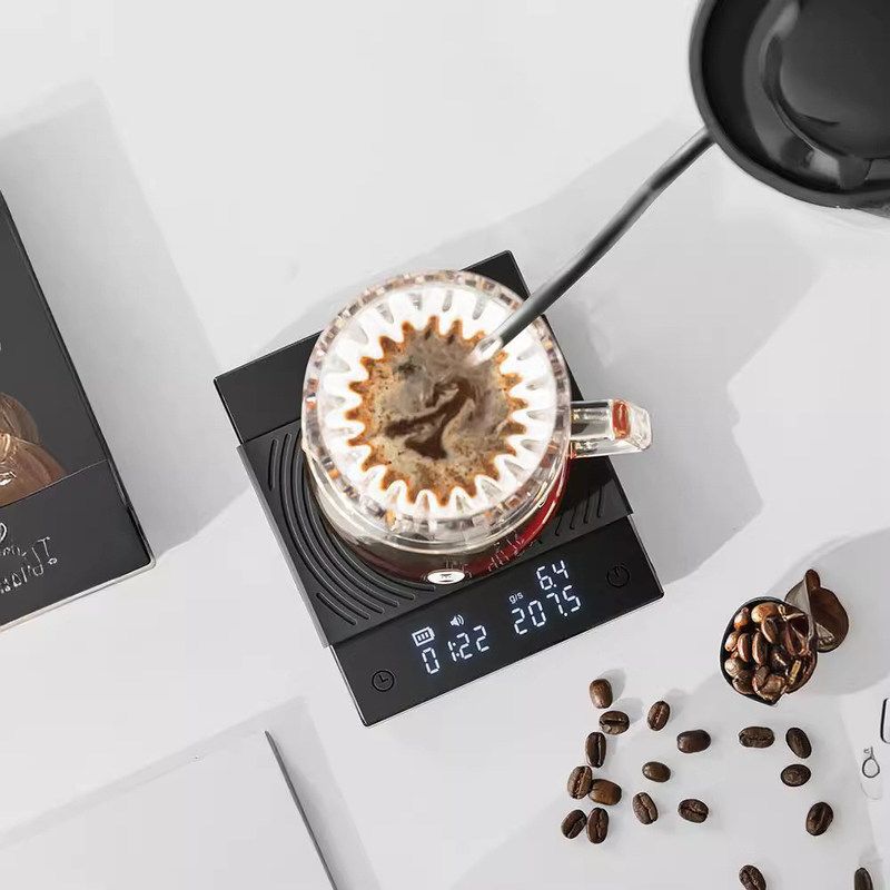 Μαύρη 2kg πολυλειτουργική κλίμακα καφέ και μπαρ φρούτων με δίσκο κλίμακας