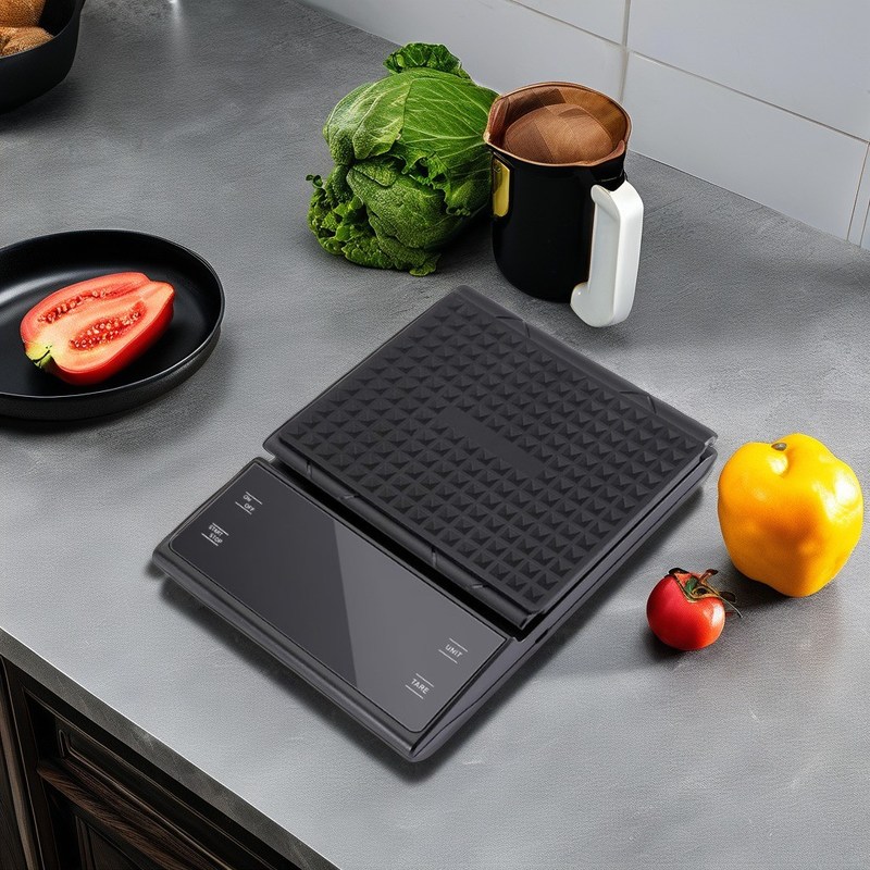 Οικιακή ζυγαριά με κάλυψη 3kg/0.1g για χρέωση καφέ χρονοδιακόπτης