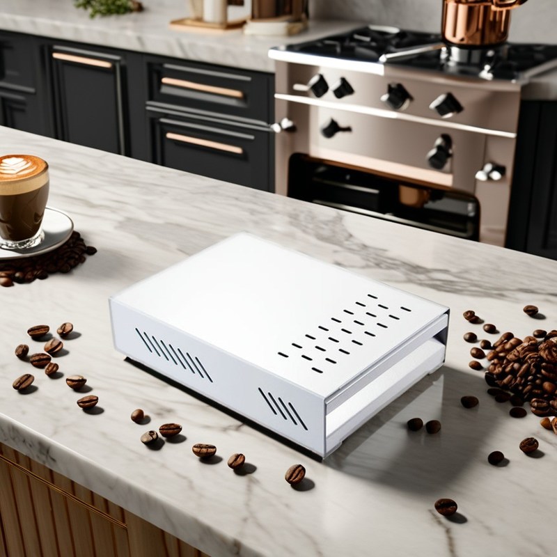 Μικρό κλασικό στυλ βαρύ φορτίο από ανοξείδωτο χάλυβα, τέλειο για γάλα αφρού σε εμπορικά περιβάλλοντα.