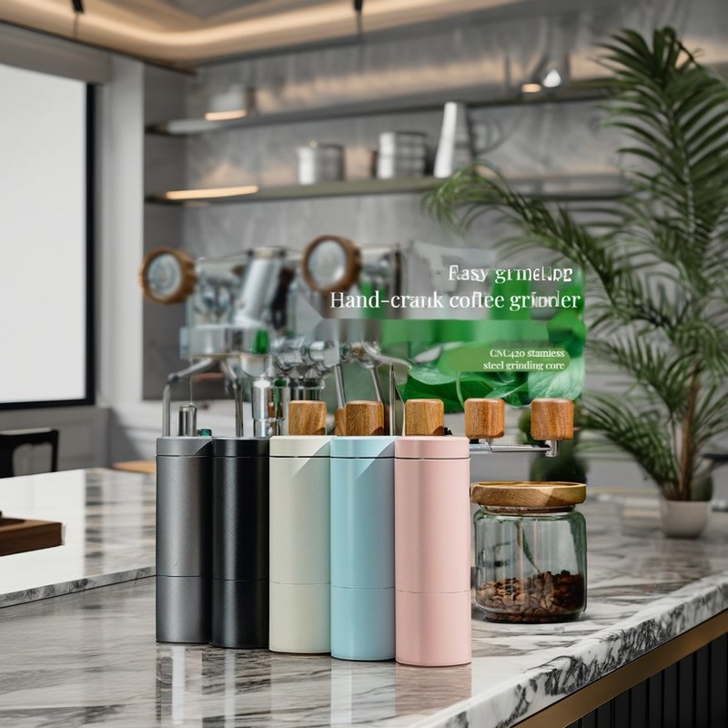 Περιβαλλοντικώς φιλικό κεραμικό μπουρ χειροκίνητο τριβείο κόκκων καφέ τέλεια οικιακή συσκευή για τους λάτρεις του καφέ
