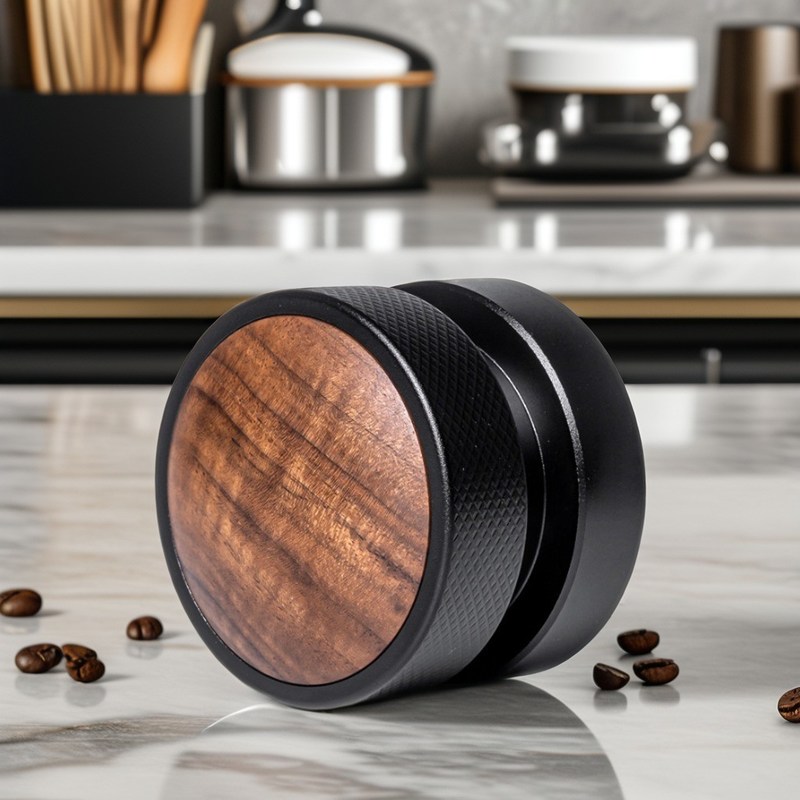 51mm 53mm 58.35mm Gravitational Force Espresso Τάμπερ και Διανομέας με Ασημένιο Καπάκι