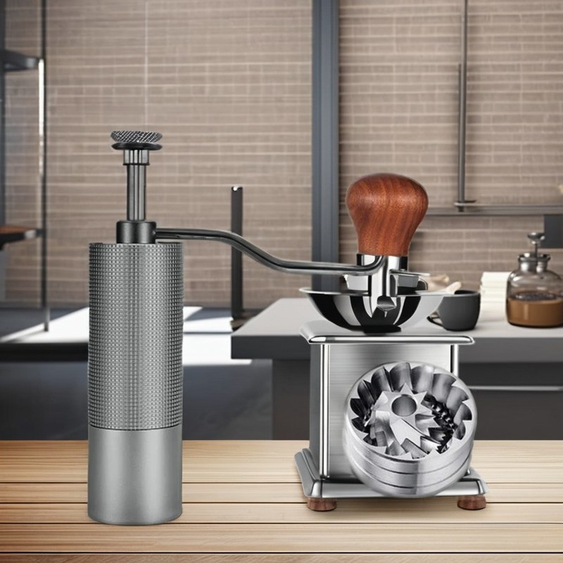 Ηλεκτρική Στρίφτης Ατσάλινη σταγόνα καφετιέρα με γυάλινη κατσαρόλα και μεταλλική τσαγιέρα